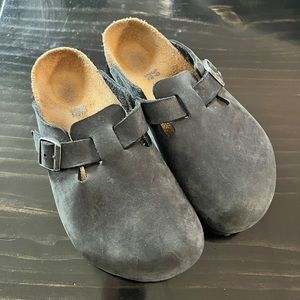 Birkenstock Boston Oiled Leather Black
